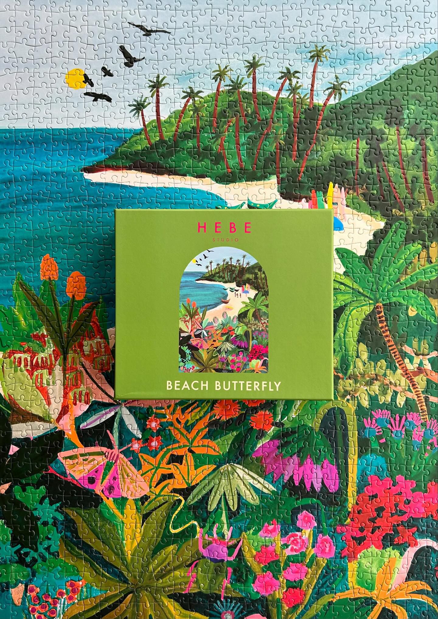 Beach Butterfly Jigsaw Puzzle 1000 pc
