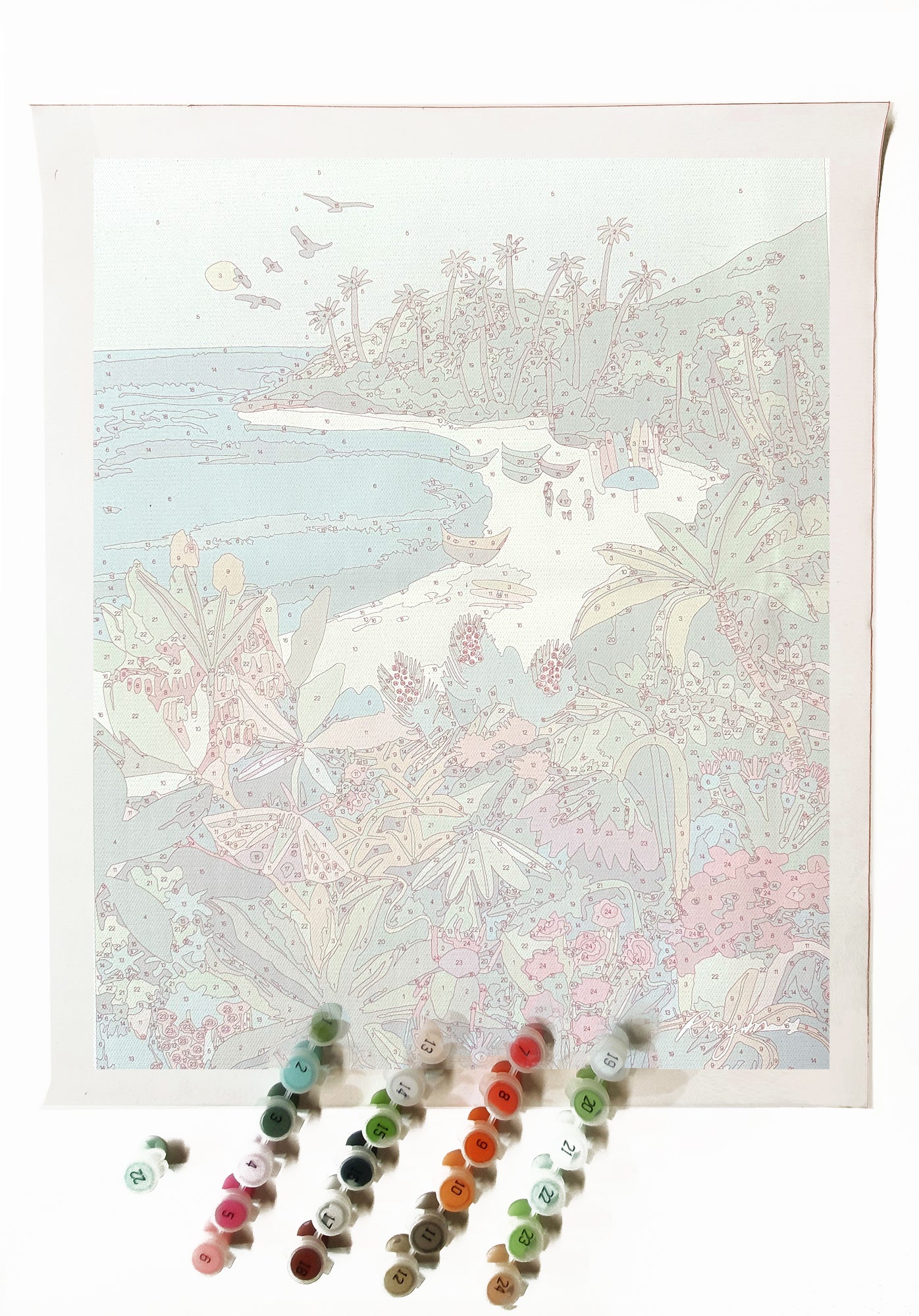Paint By Numbers kit - Beach Butterfly