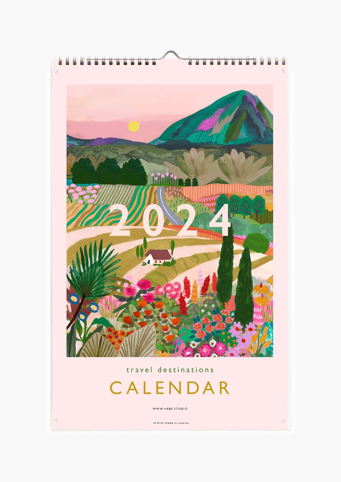 *IMPERFECT* 2024 Travel Destinations Calendar Hebestudio