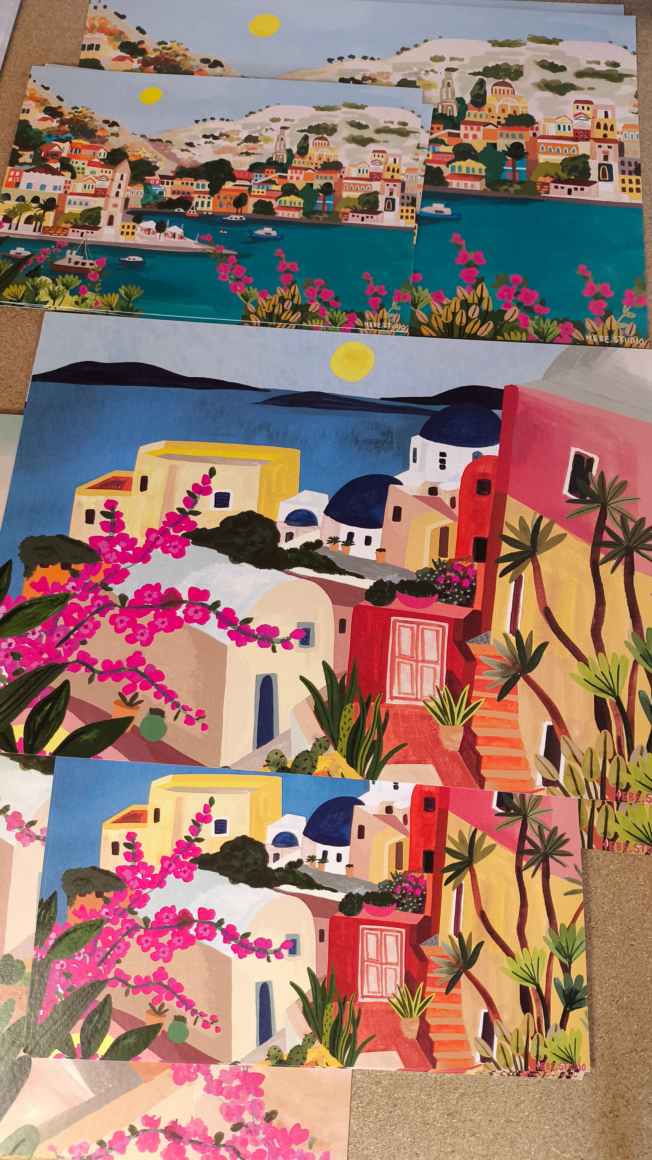 2025 SECONDS SALE - Santorini Landscape - Various sizes