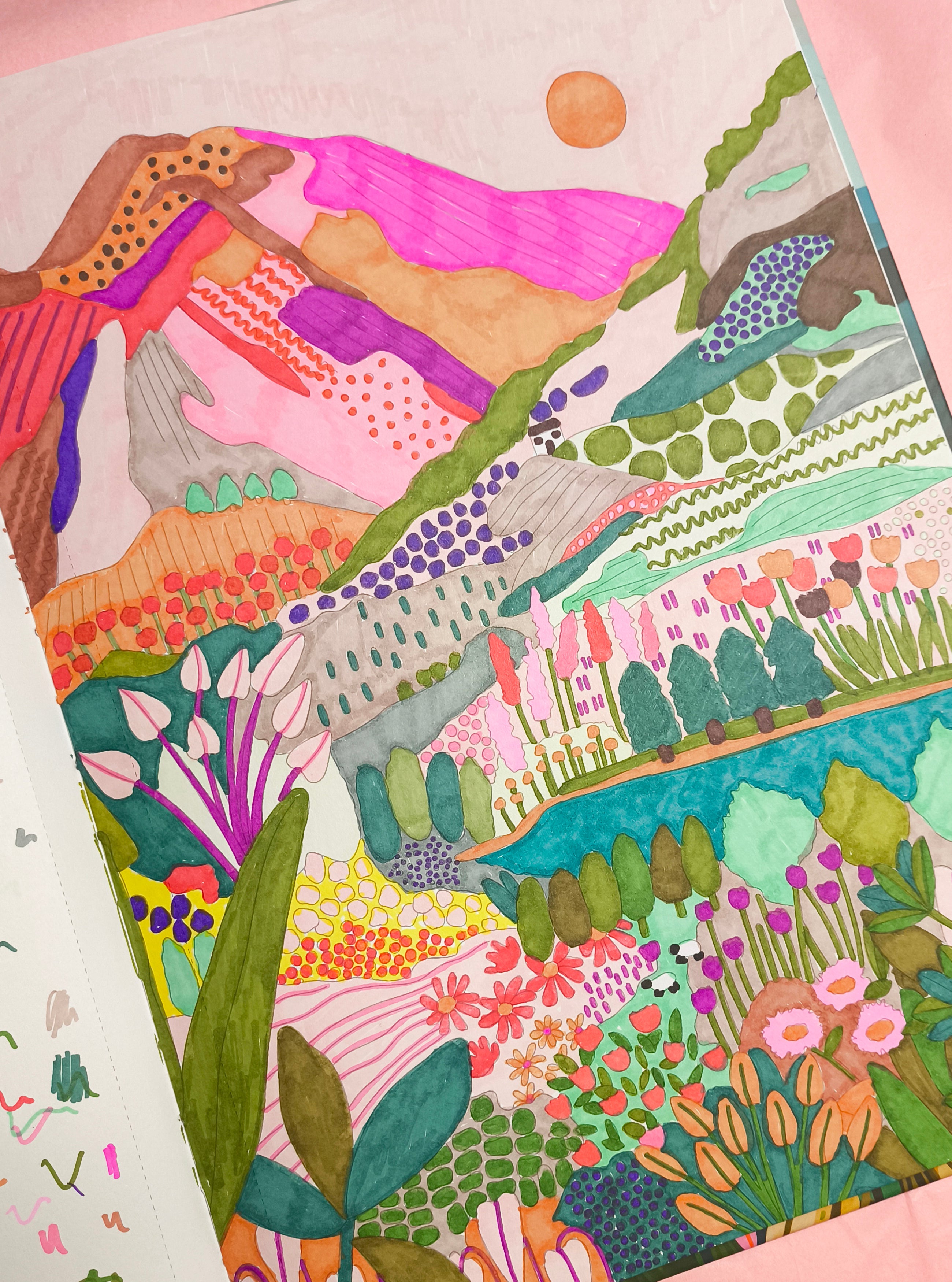 A Colouring Journey, Colouring Book