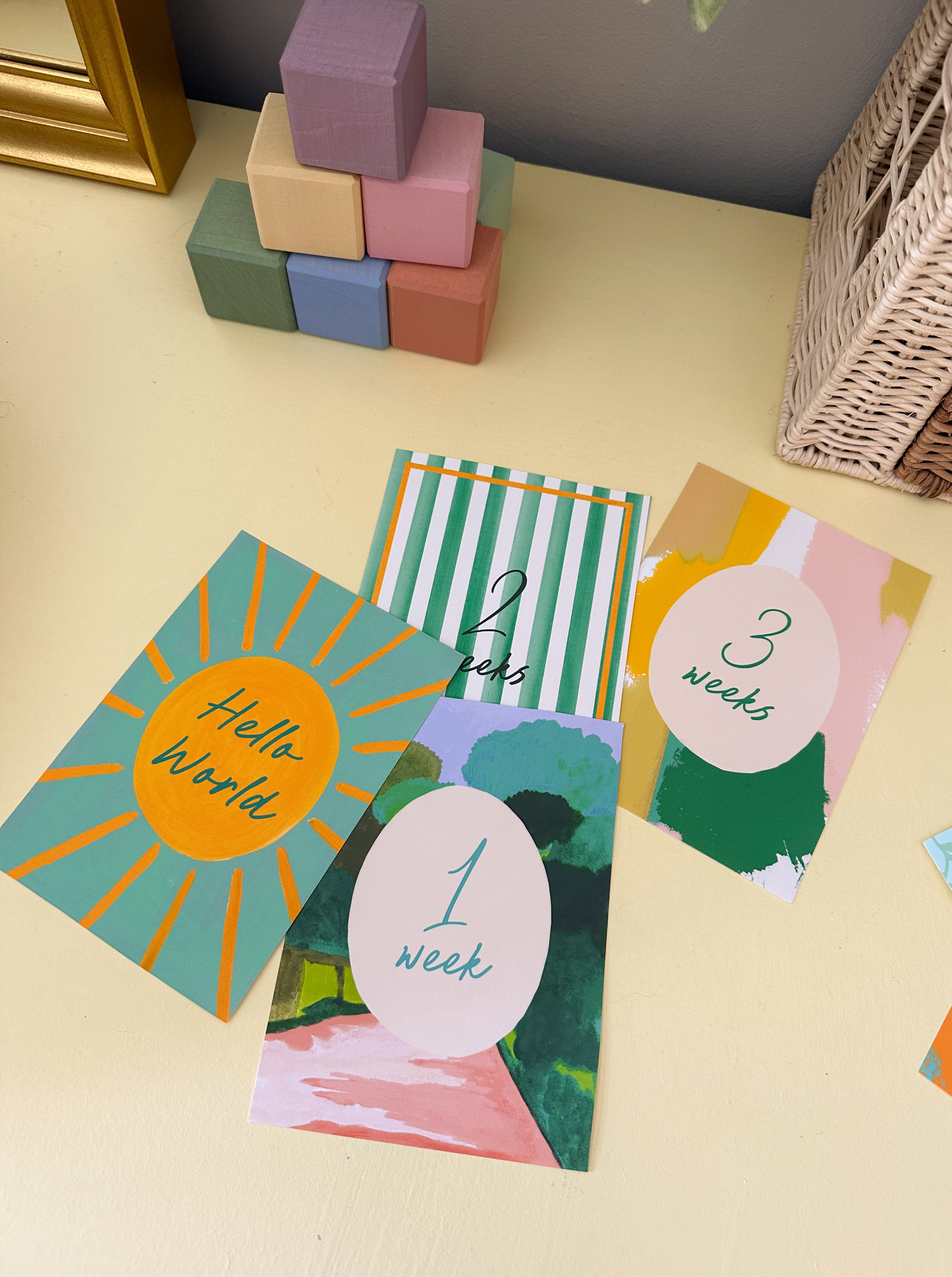 Baby Milestone Cards - Colour Burst