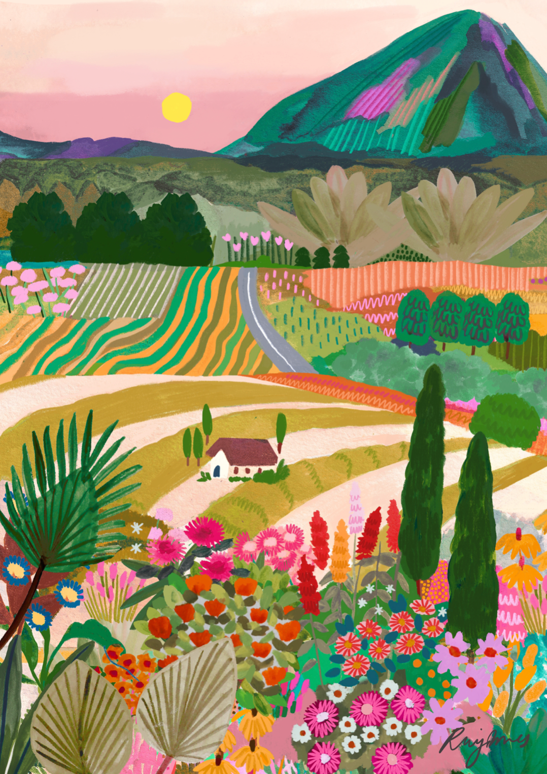 Paint By Numbers kit - Italian Countryside *ships in 2-3 weeks*