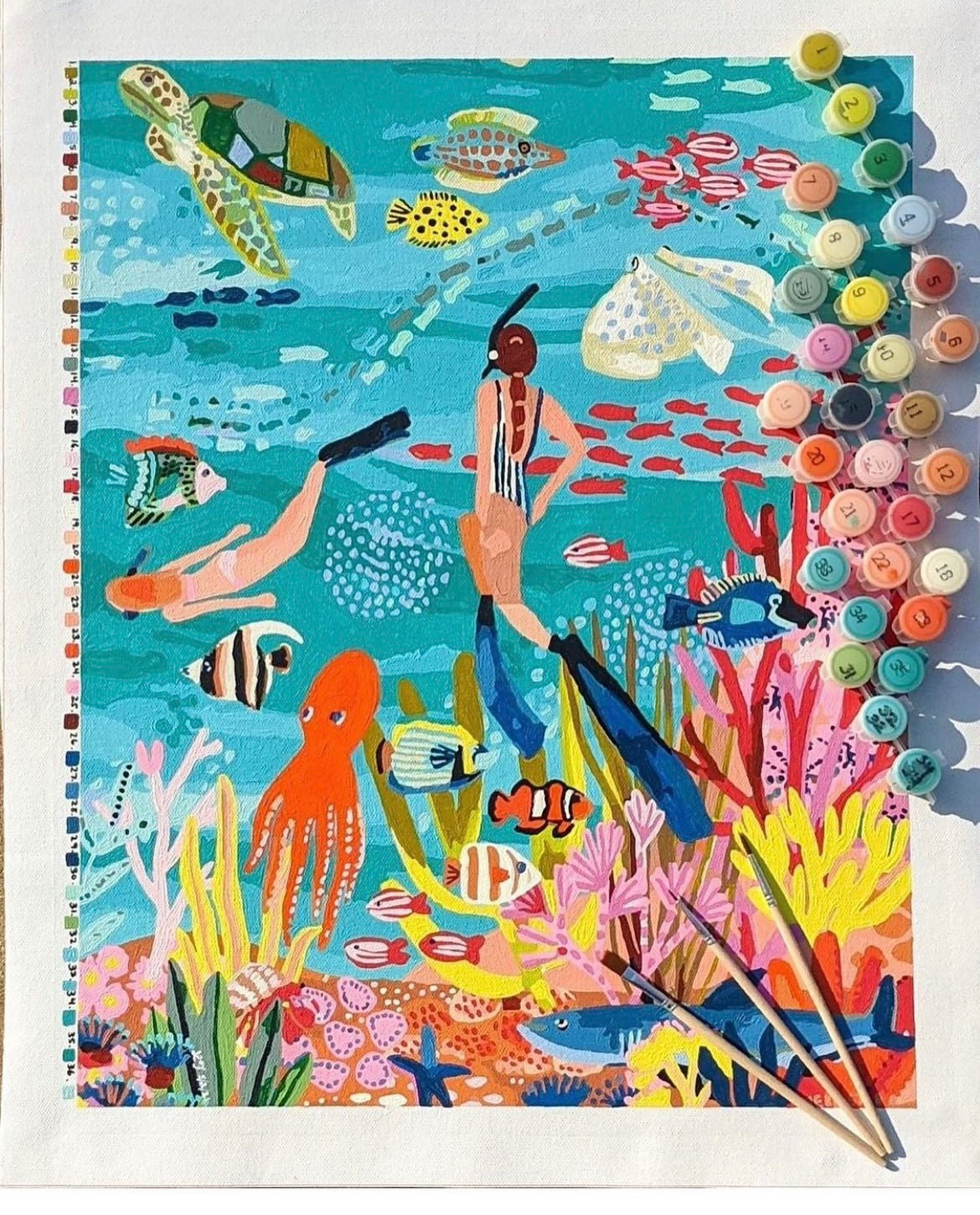 Paint By Numbers kit - Under the Sea *ships in 2-4 weeks*