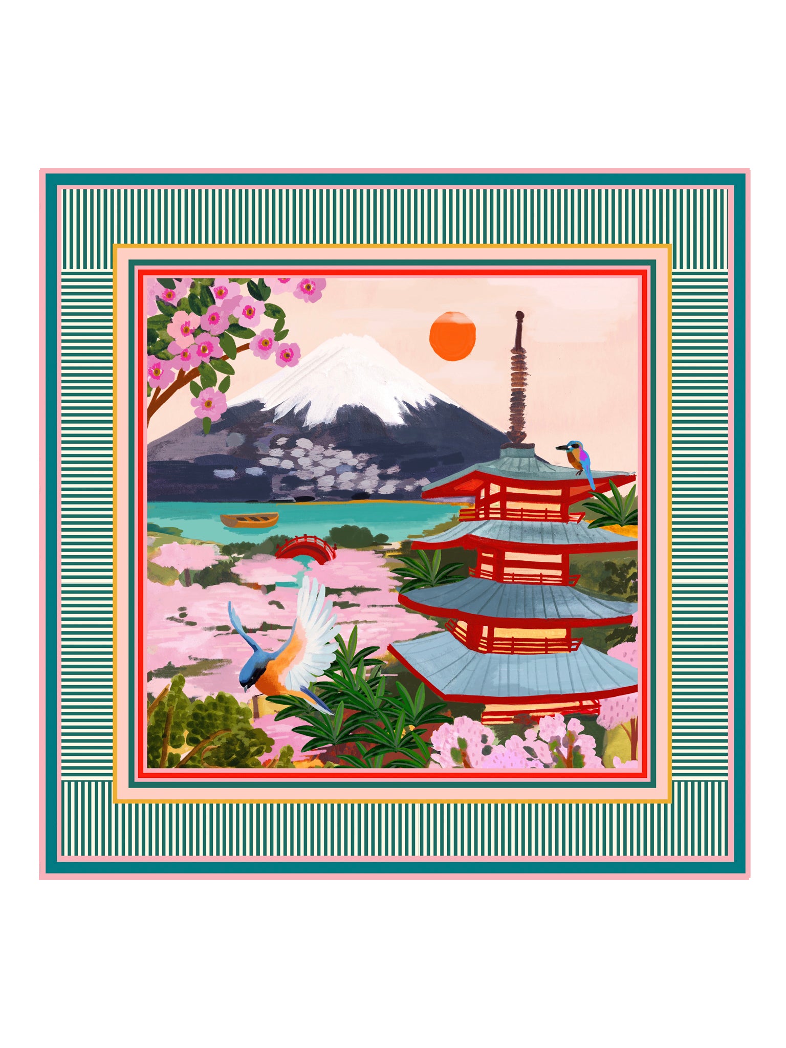 Mt Fuji Scarf