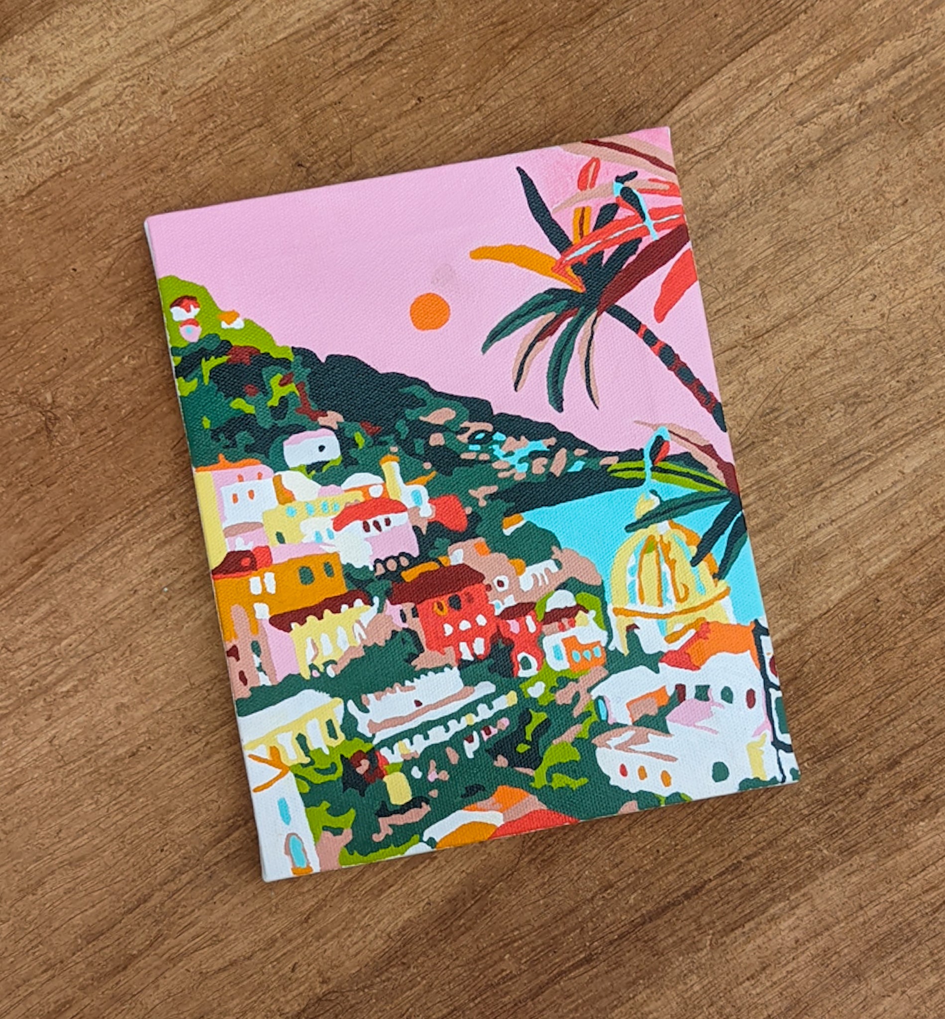 Canvas Framed Paint By Numbers Kit (mini) - Amalfi