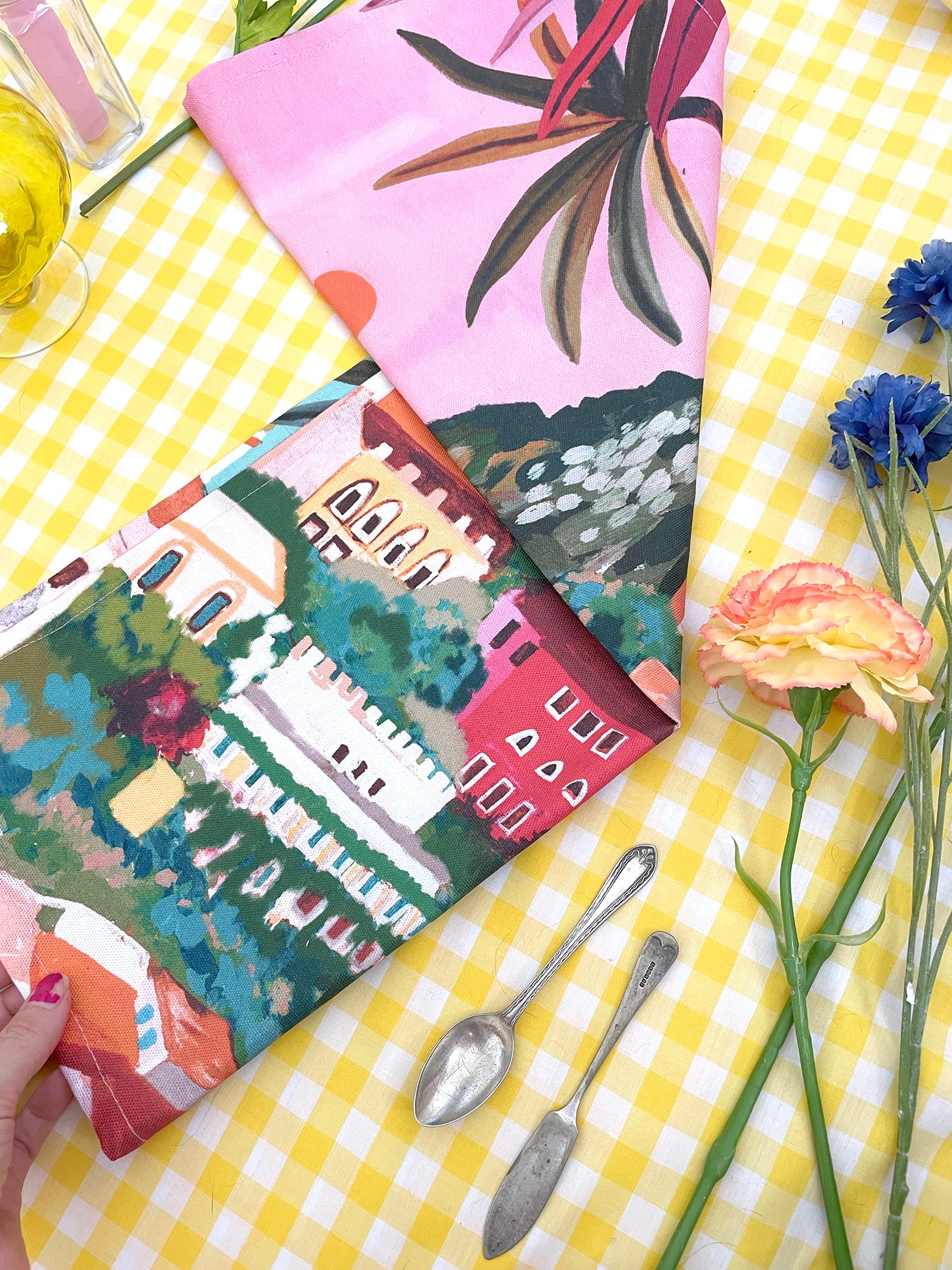 Amalfi Sunset Tea Towel
