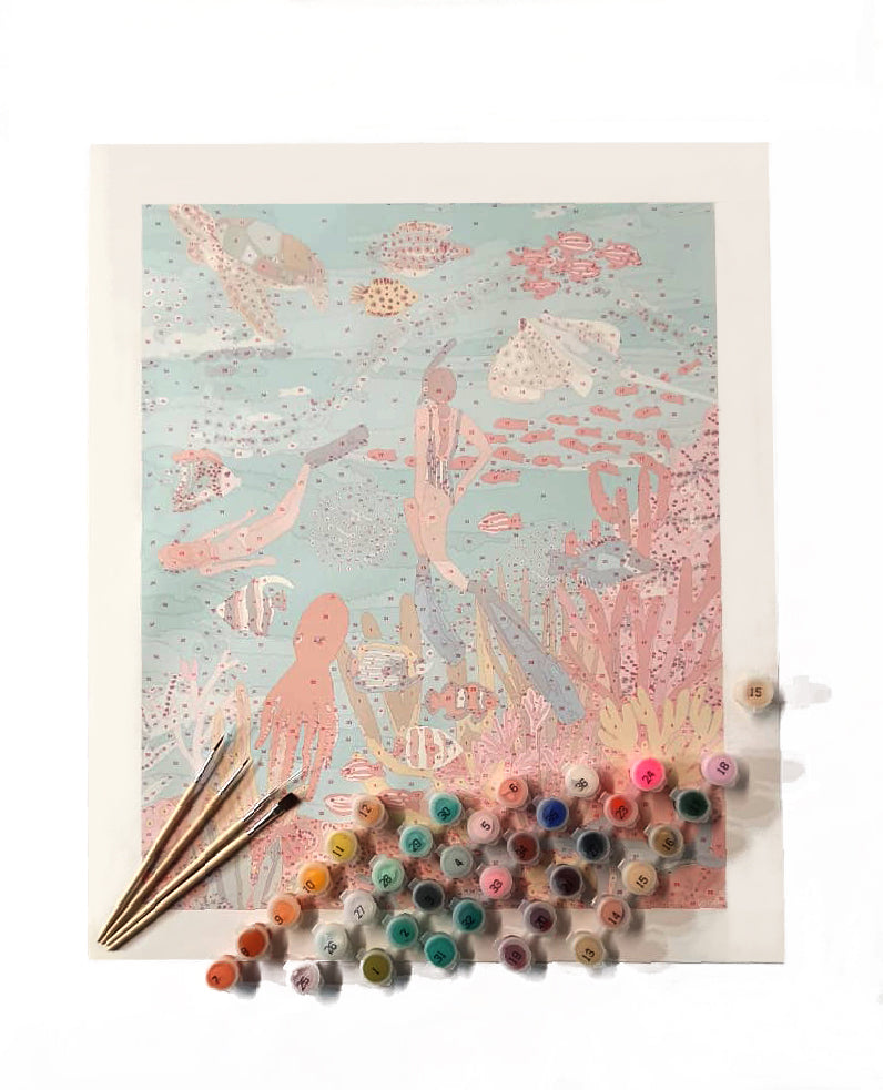 Paint By Numbers kit - Under the Sea *ships in 2-4 weeks*