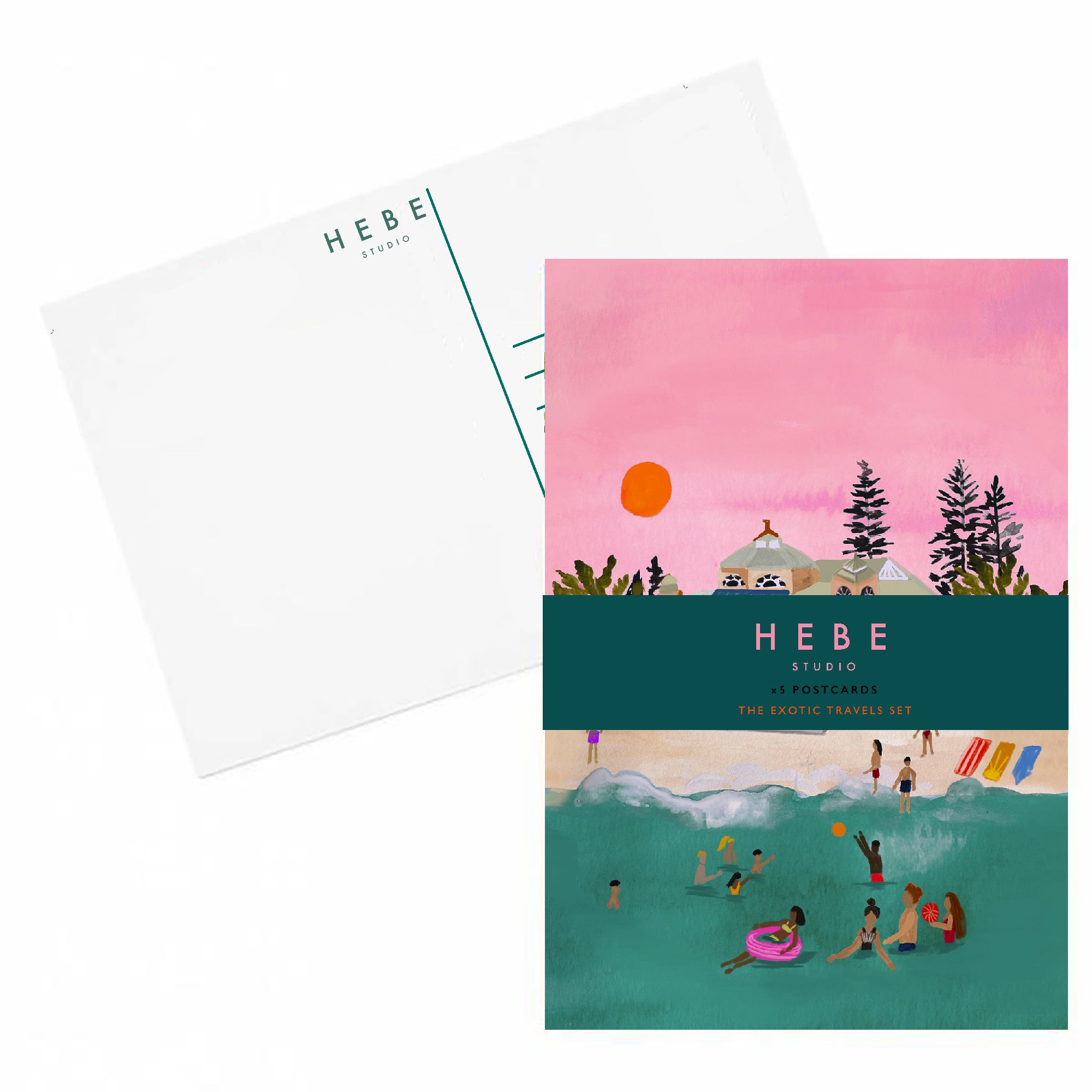 The Exotic Travels Postcard set