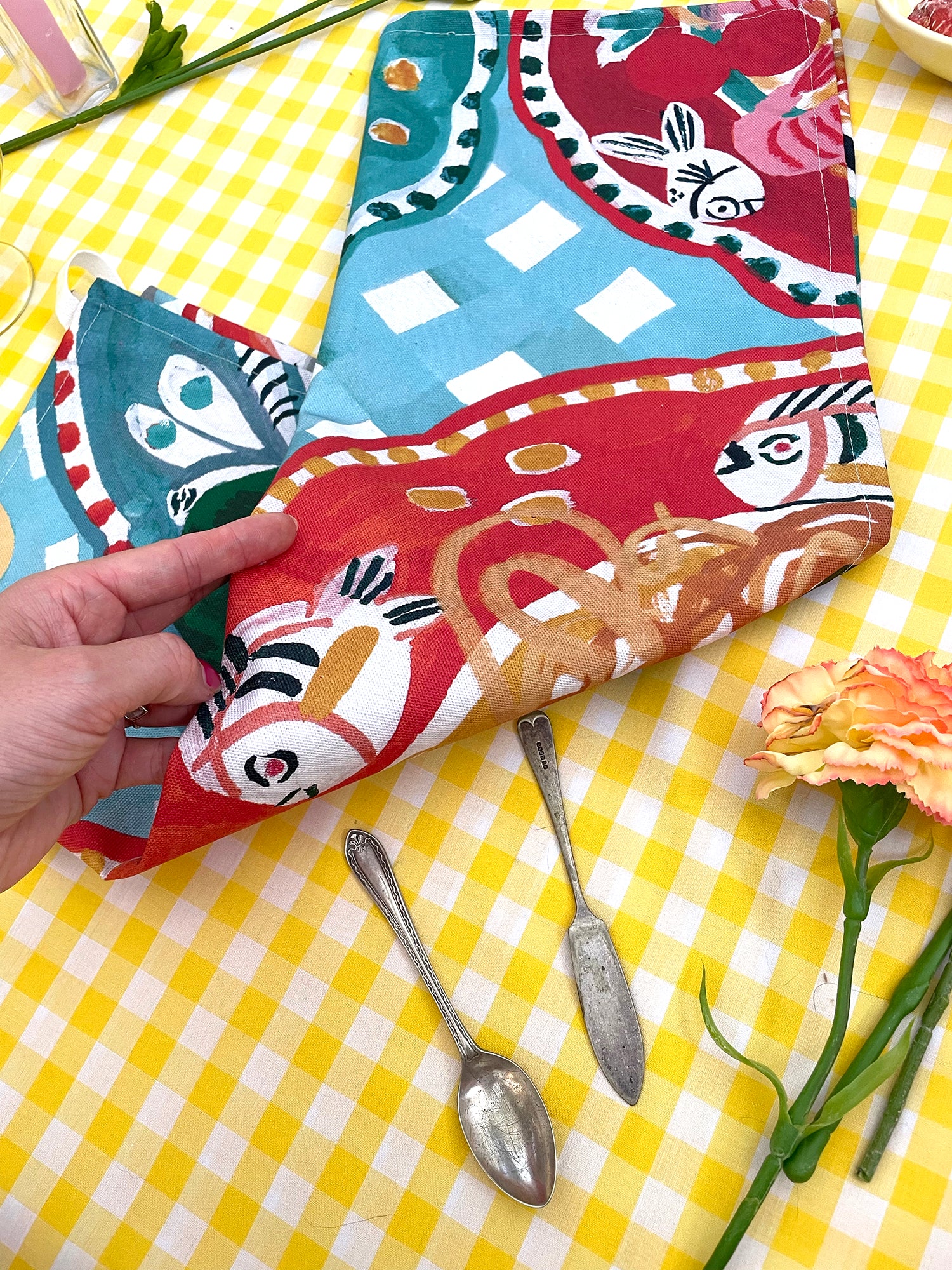 Spaghetti Party Tea Towel